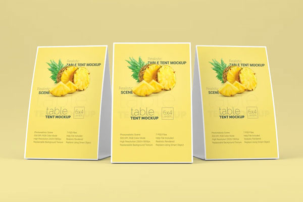 Free Table Tent Mockups | 20+ Free Photoshop Mockups Download